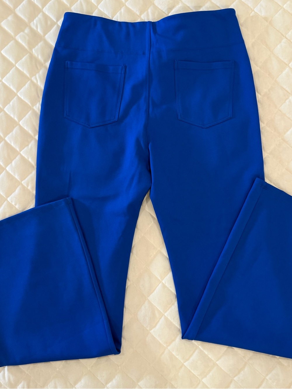 HALARA NWT Vibrant Cobalt Electric Blue Wide Leg Lounge Pants Size Large - Picture 8 of 11
